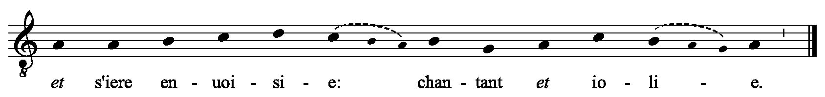 Refrain musical notation